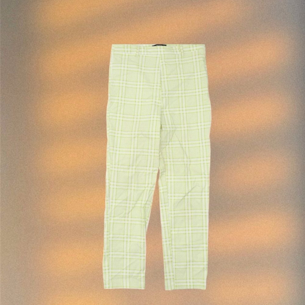Green Plaid Pants